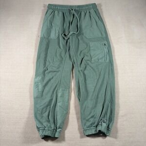 Daily Practice Jogger Pants Women's Small Green Cargo Utility Drawstring Relaxed